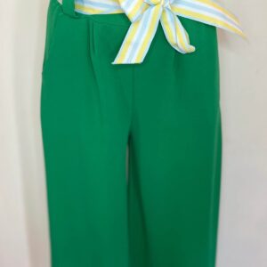 Pantalone a palazzo verde